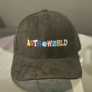 *Astroworld* Black Snapback Corduroy Golf Hat • Cactus Jack/Travis Scott